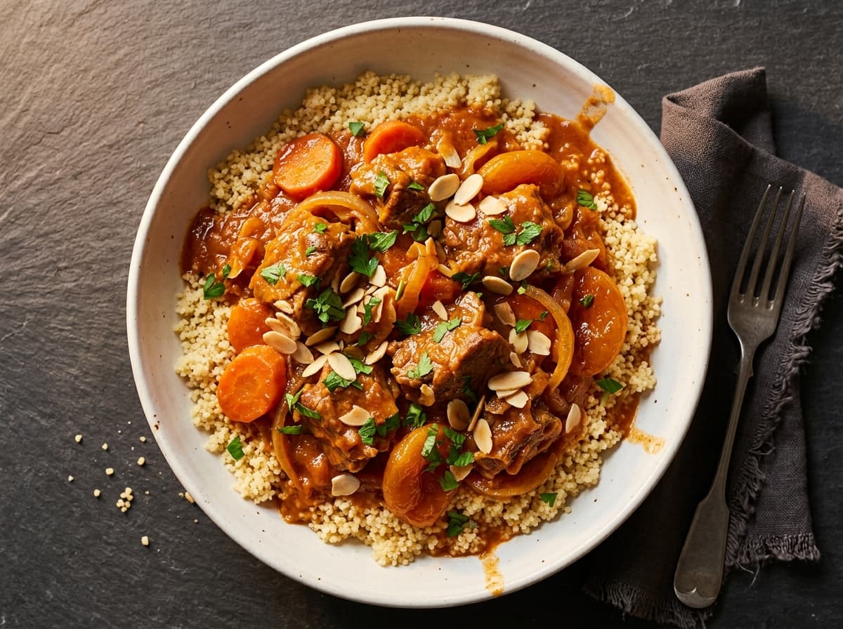 Lamb & Apricot Tagine - mediterranean dinner recipe