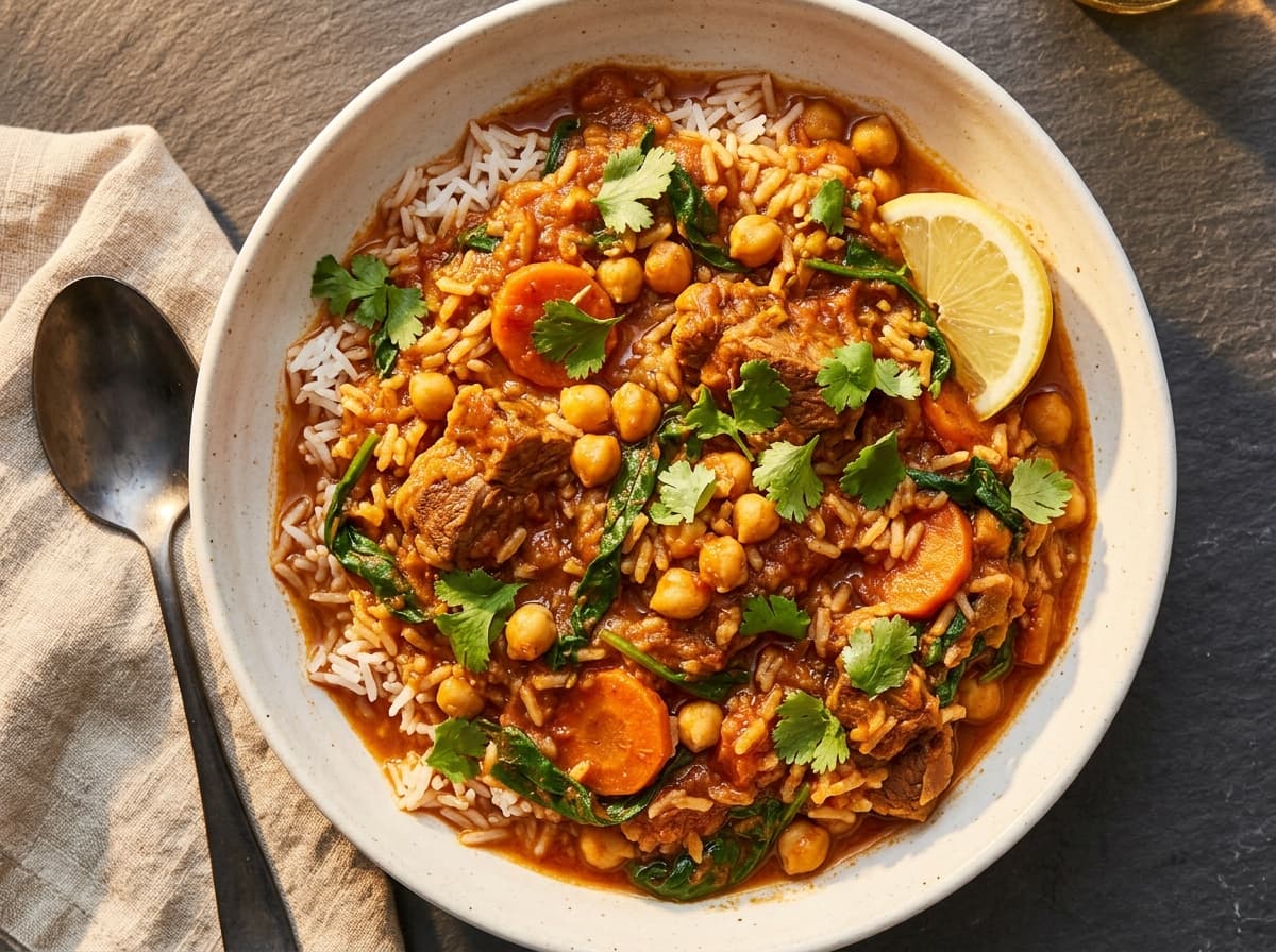 Lamb & Chickpea Stew - indian dinner recipe