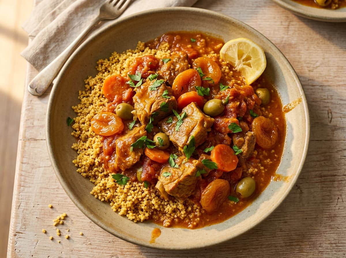 Lamb & Olive Tagine - mediterranean dinner recipe
