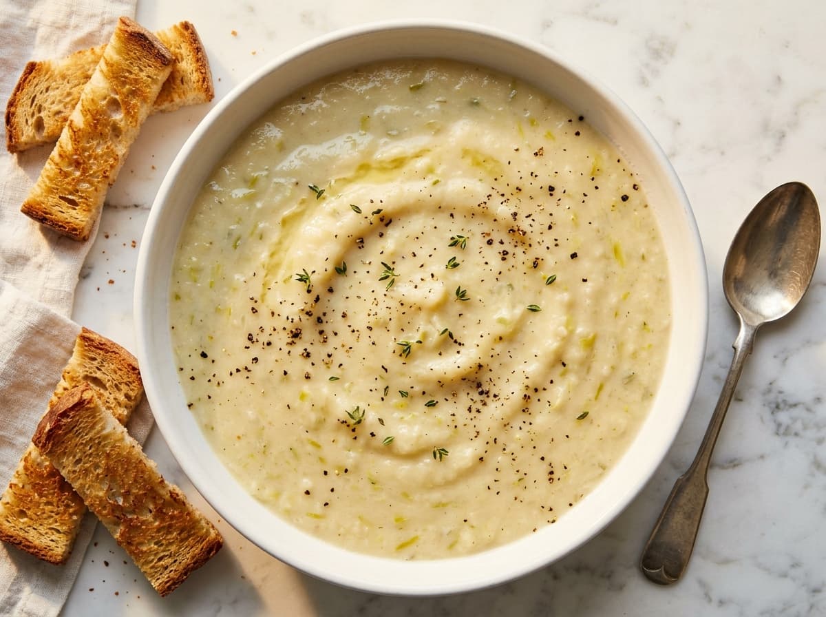 Leek & Potato Soup - french dinner recipe