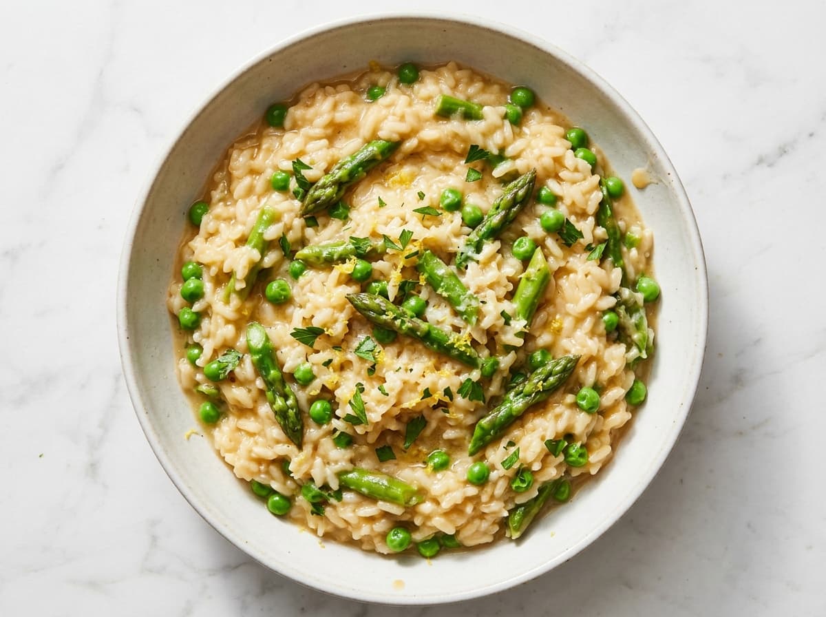 Lemon Asparagus Risotto - italian dinner recipe