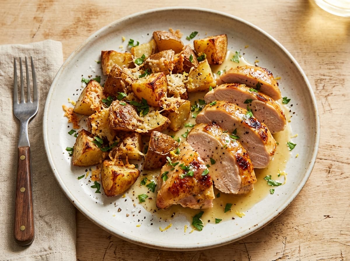 Lemon Chicken & Potatoes - italian dinner recipe
