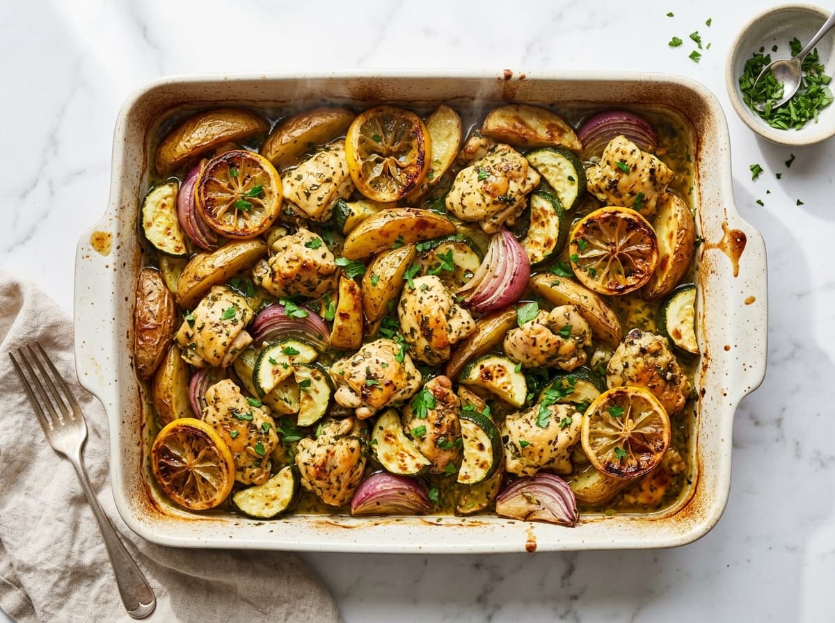 Lemon Herb Chicken Traybake