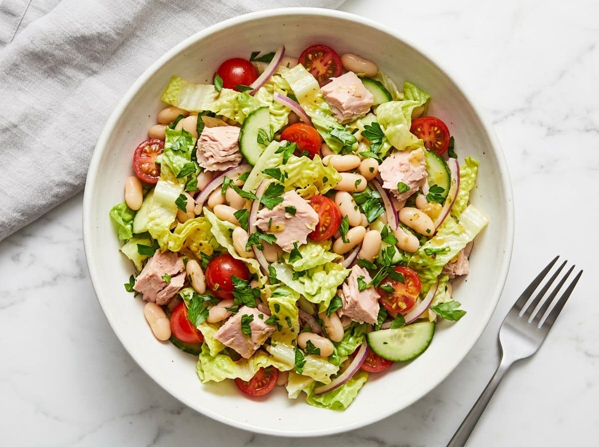 Lemon Tuna & White Bean Salad - italian dinner recipe