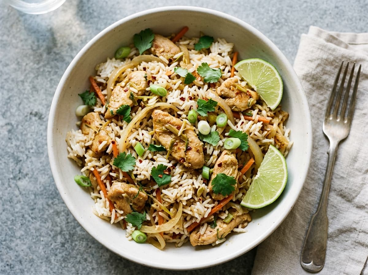 Lemongrass Chicken & Rice - vietnamese dinner recipe