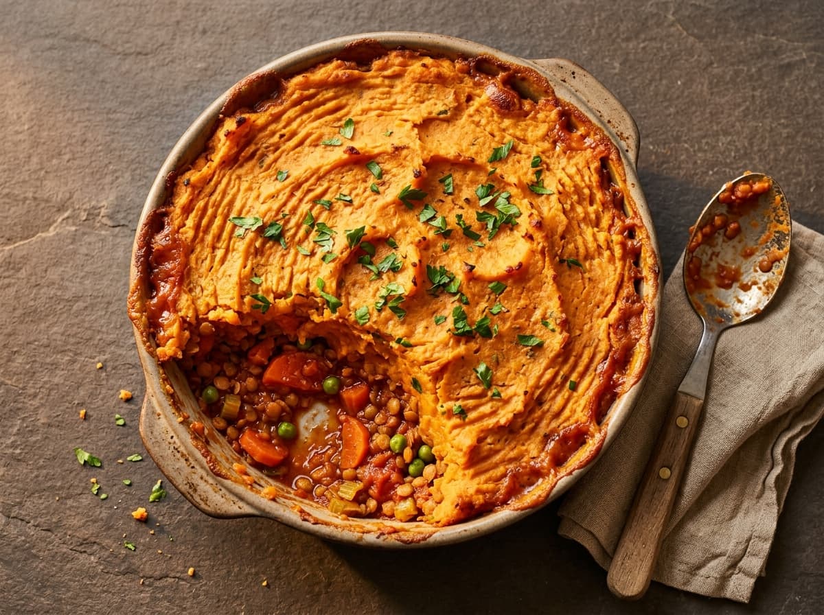 Lentil & Sweet Potato Cottage Pie - other dinner recipe