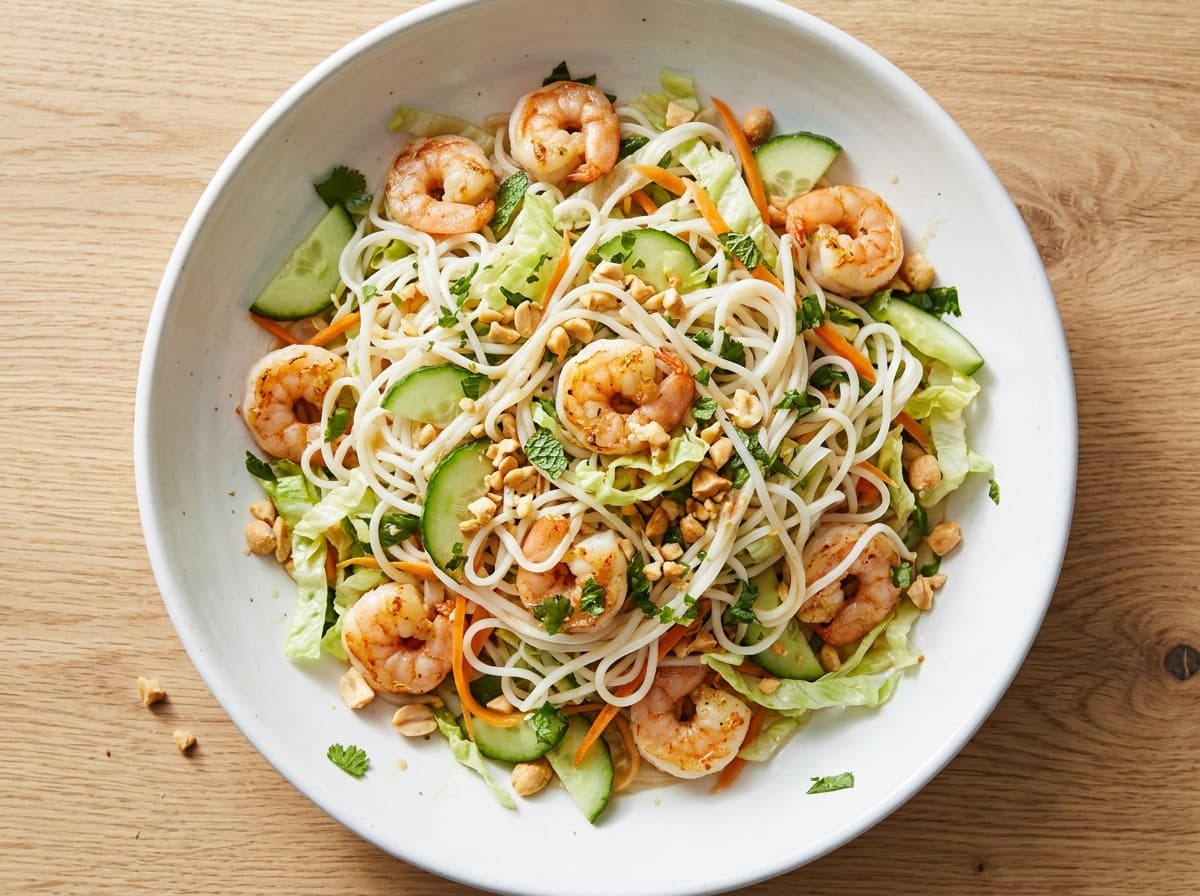 Lime Fish Sauce Prawn Salad - vietnamese dinner recipe