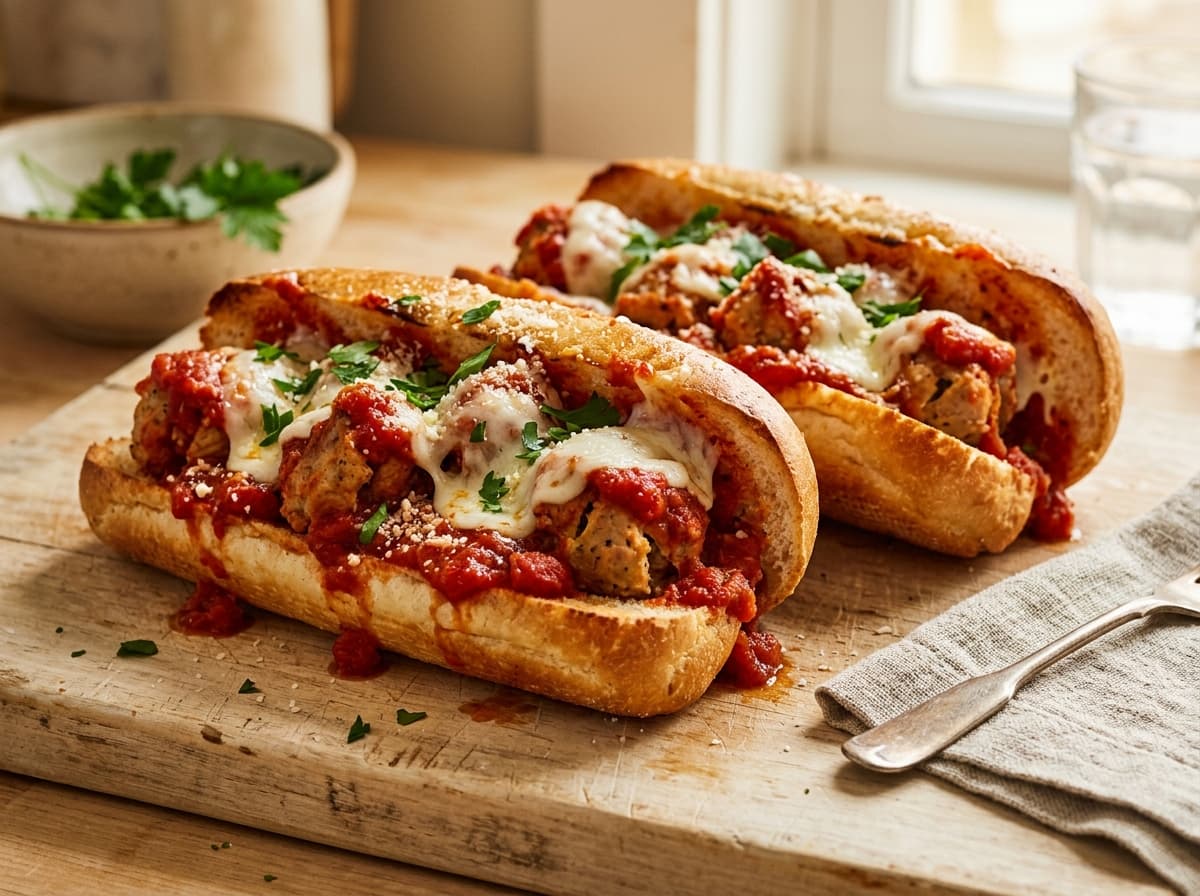 Marinara Turkey Meatball Subs