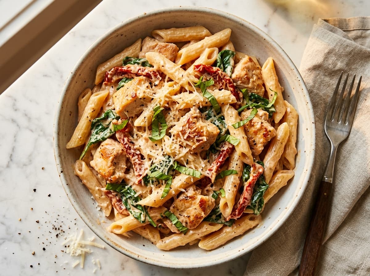 Marry Me Chicken Pasta - italian dinner recipe