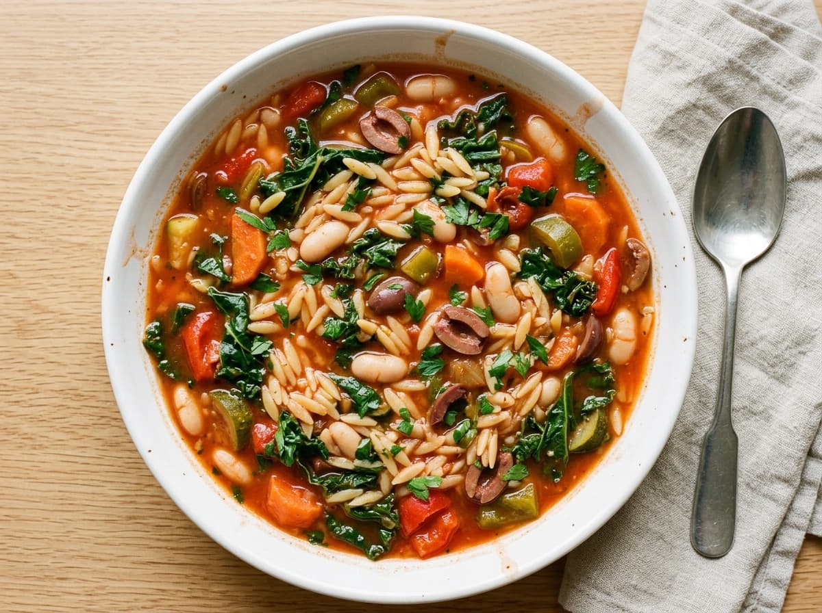 Mediterranean Vegetable Soup - mediterranean dinner recipe