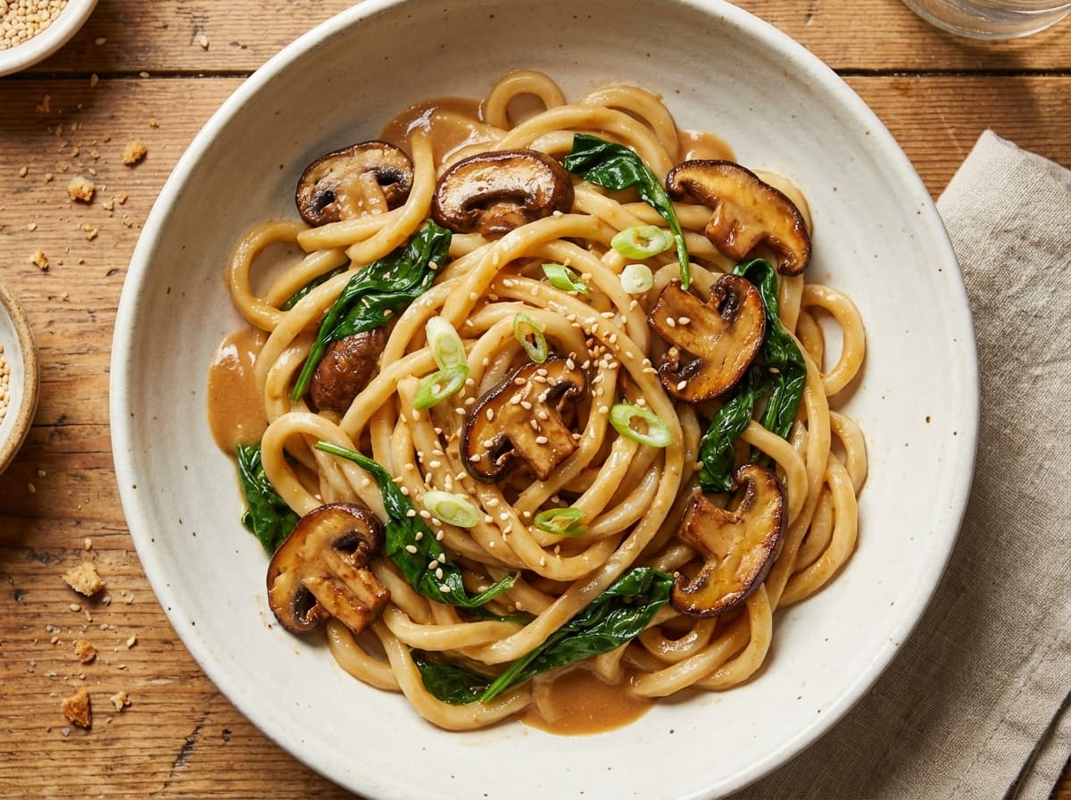 Miso Butter Mushroom Udon