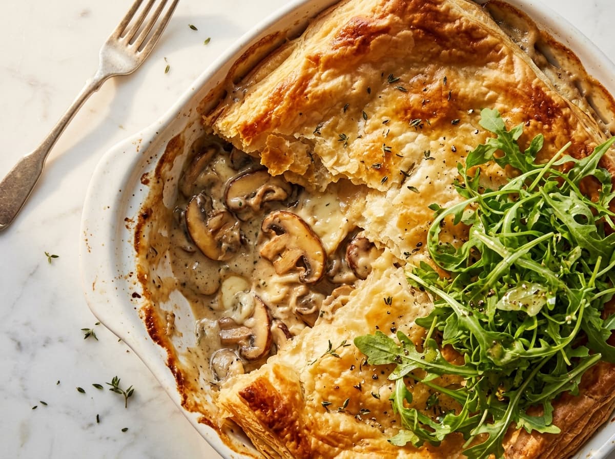 Mushroom Brie Puff Pastry