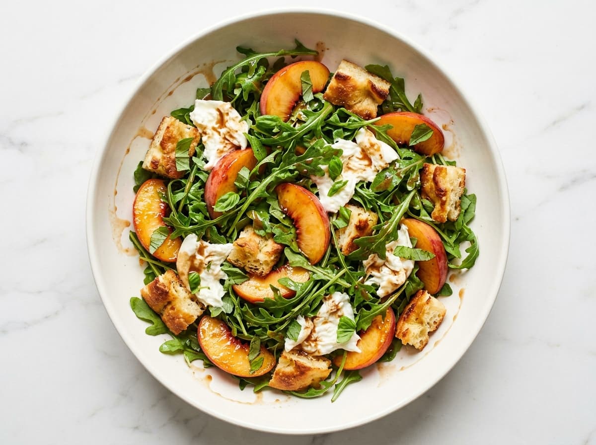 Peach Burrata Salad