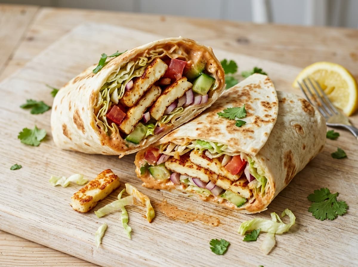 Peri Peri Halloumi Wrap - other dinner recipe