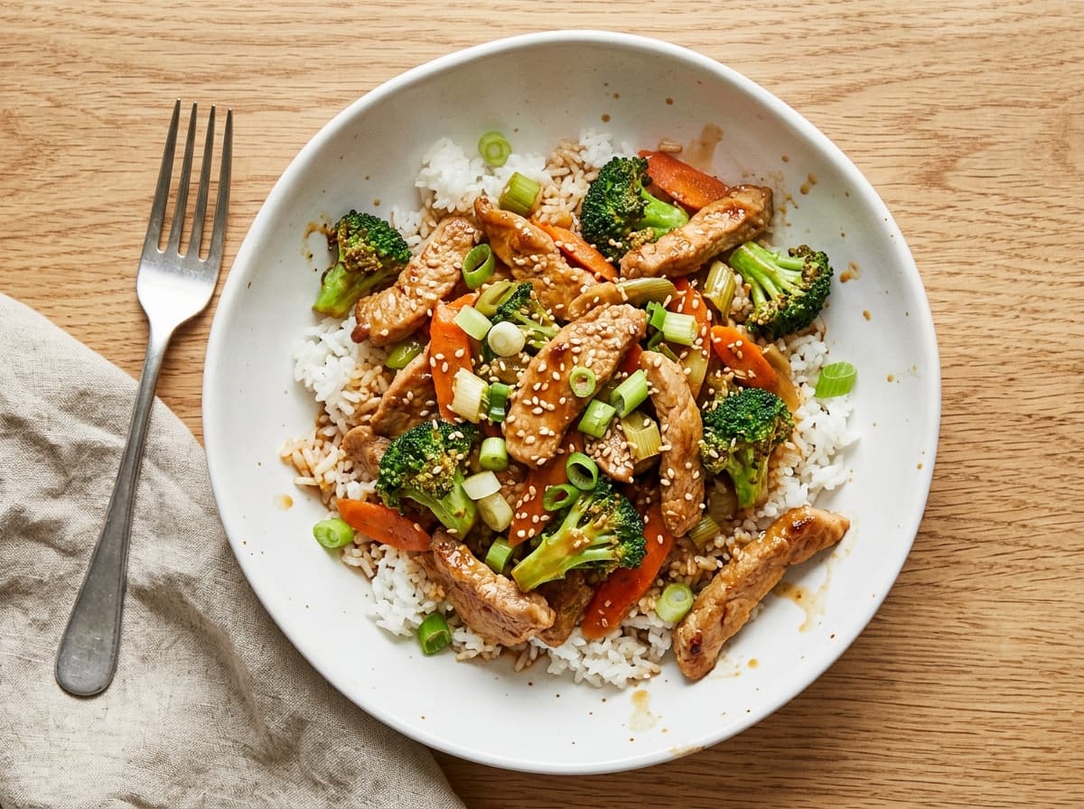 Pork & Ginger Stir-Fry - japanese dinner recipe