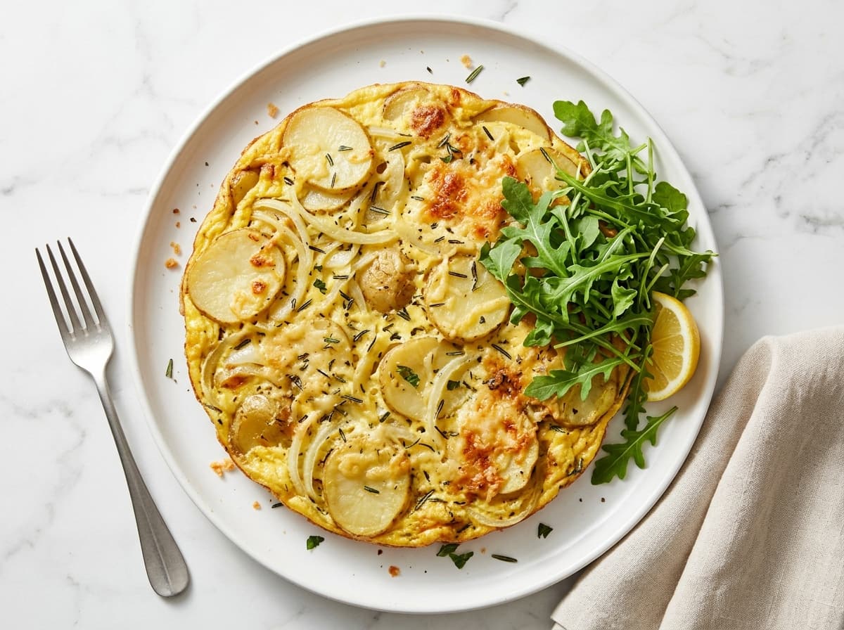 Potato Rosemary Frittata - italian dinner recipe