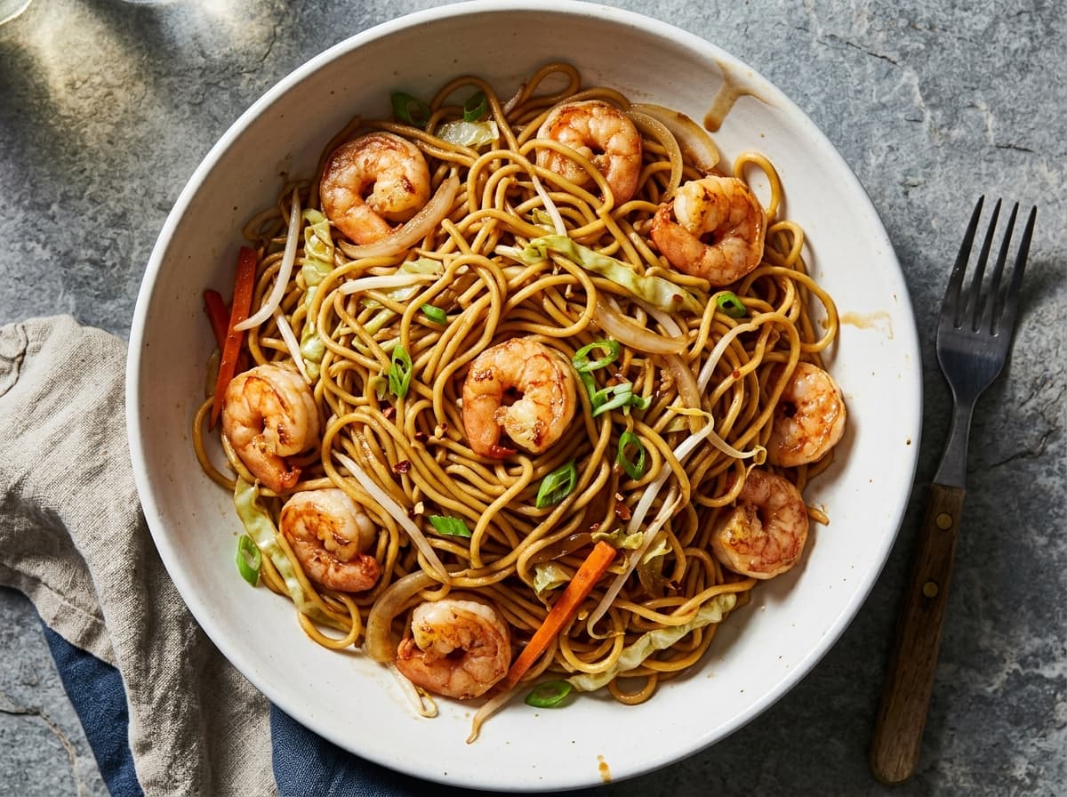 Prawn Chow Mein - chinese dinner recipe