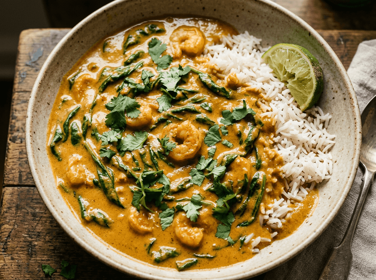 Prawn Coconut Curry & Rice