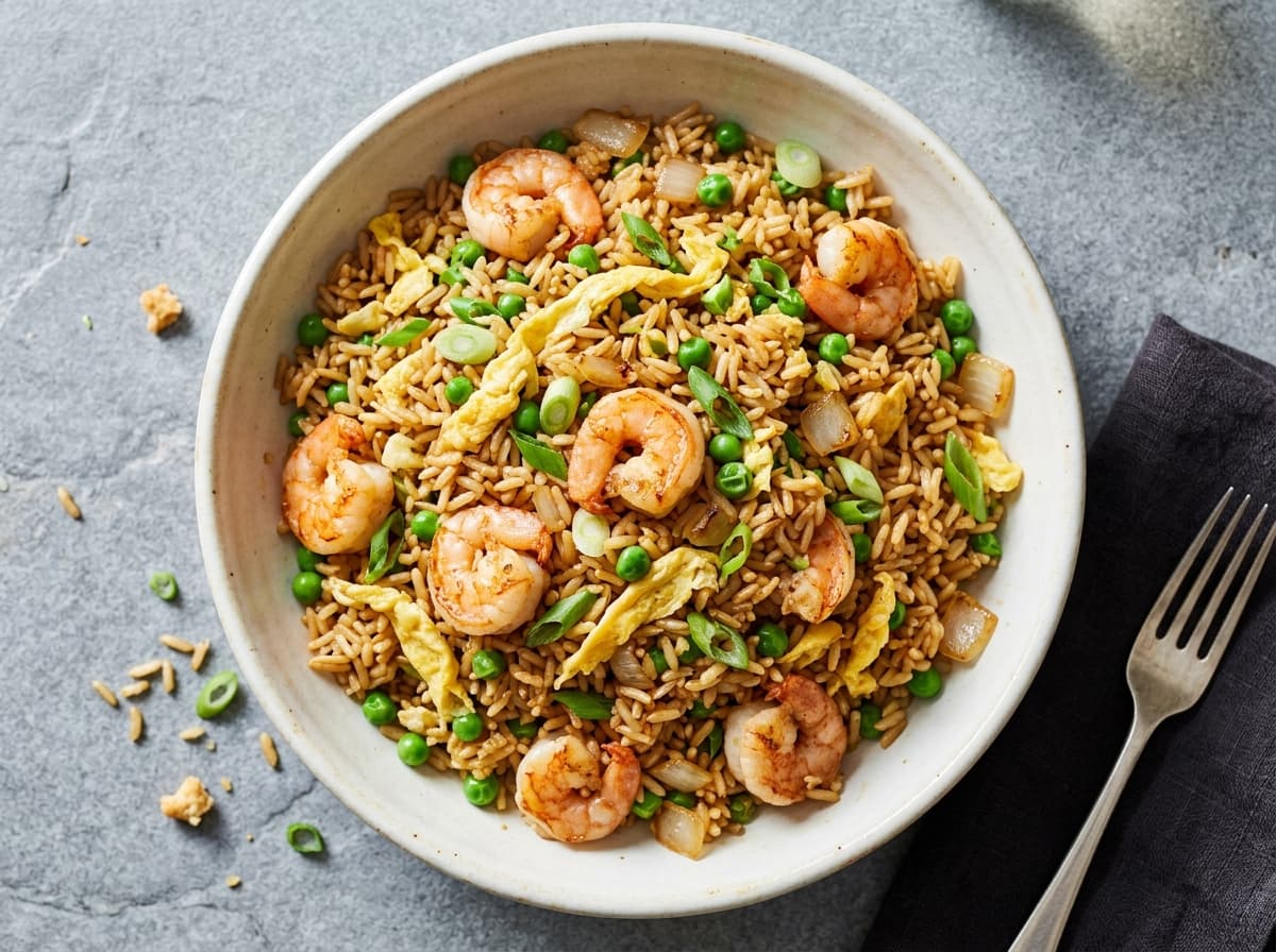 Prawn Fried Rice - chinese dinner recipe