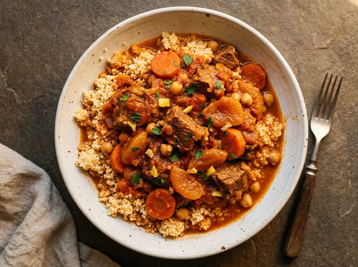 Preserved Lemon Lamb Tagine - mediterranean dinner recipe