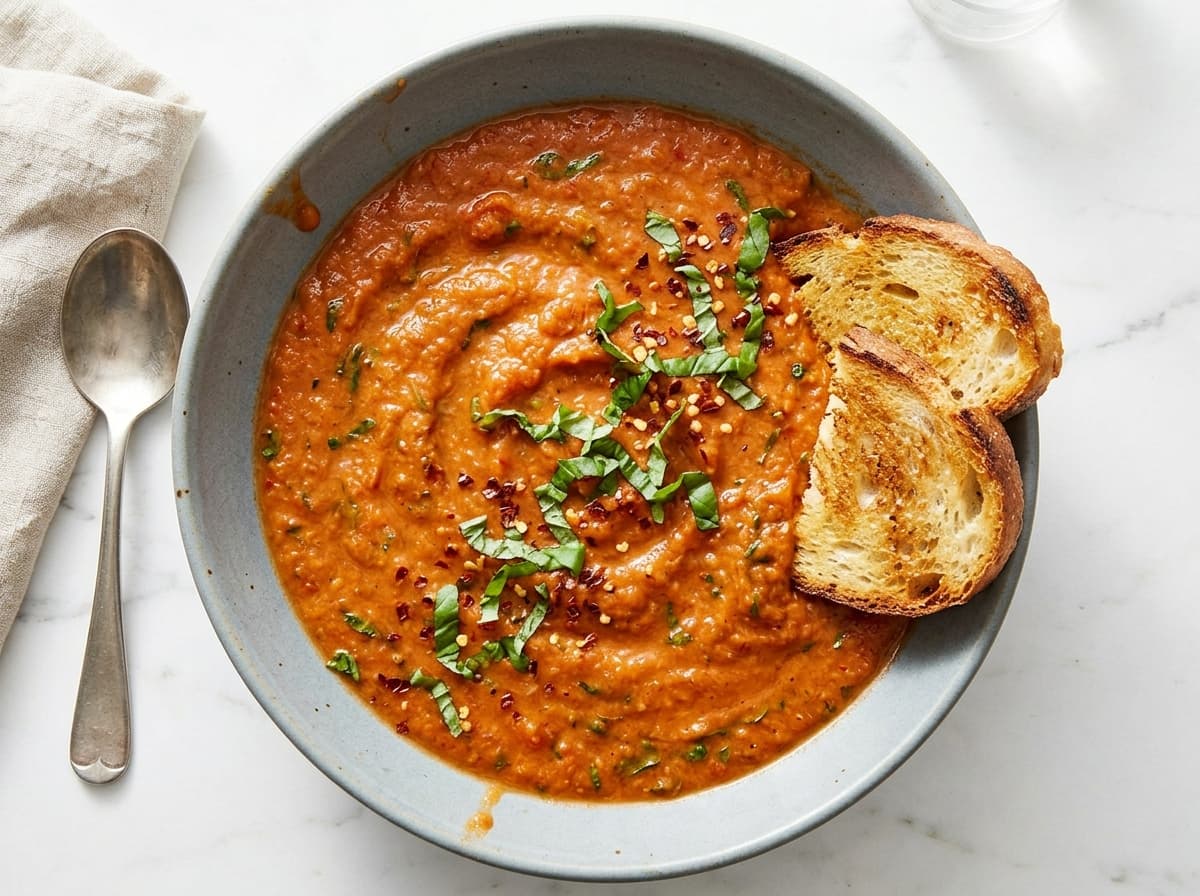 Roasted Tomato & Basil Soup