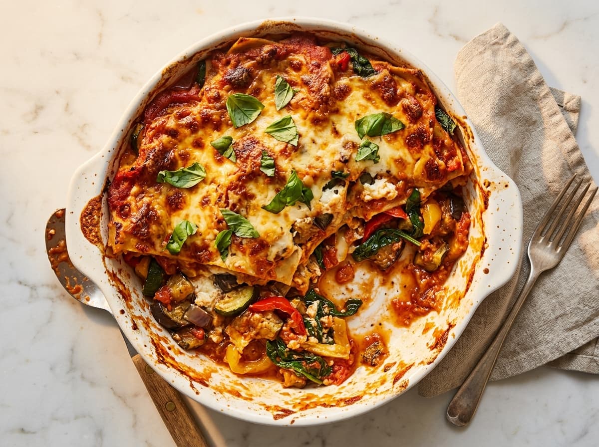 Roasted Vegetable Lasagne - italian dinner recipe