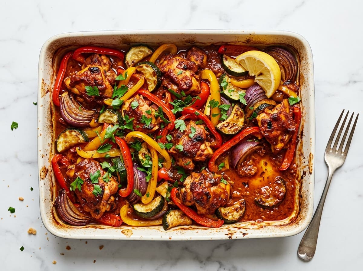 Romesco Chicken & Roasted Veg