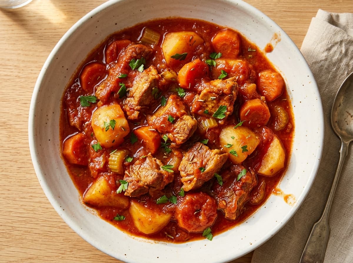 Rosemary Lamb & Potato Stew - italian dinner recipe