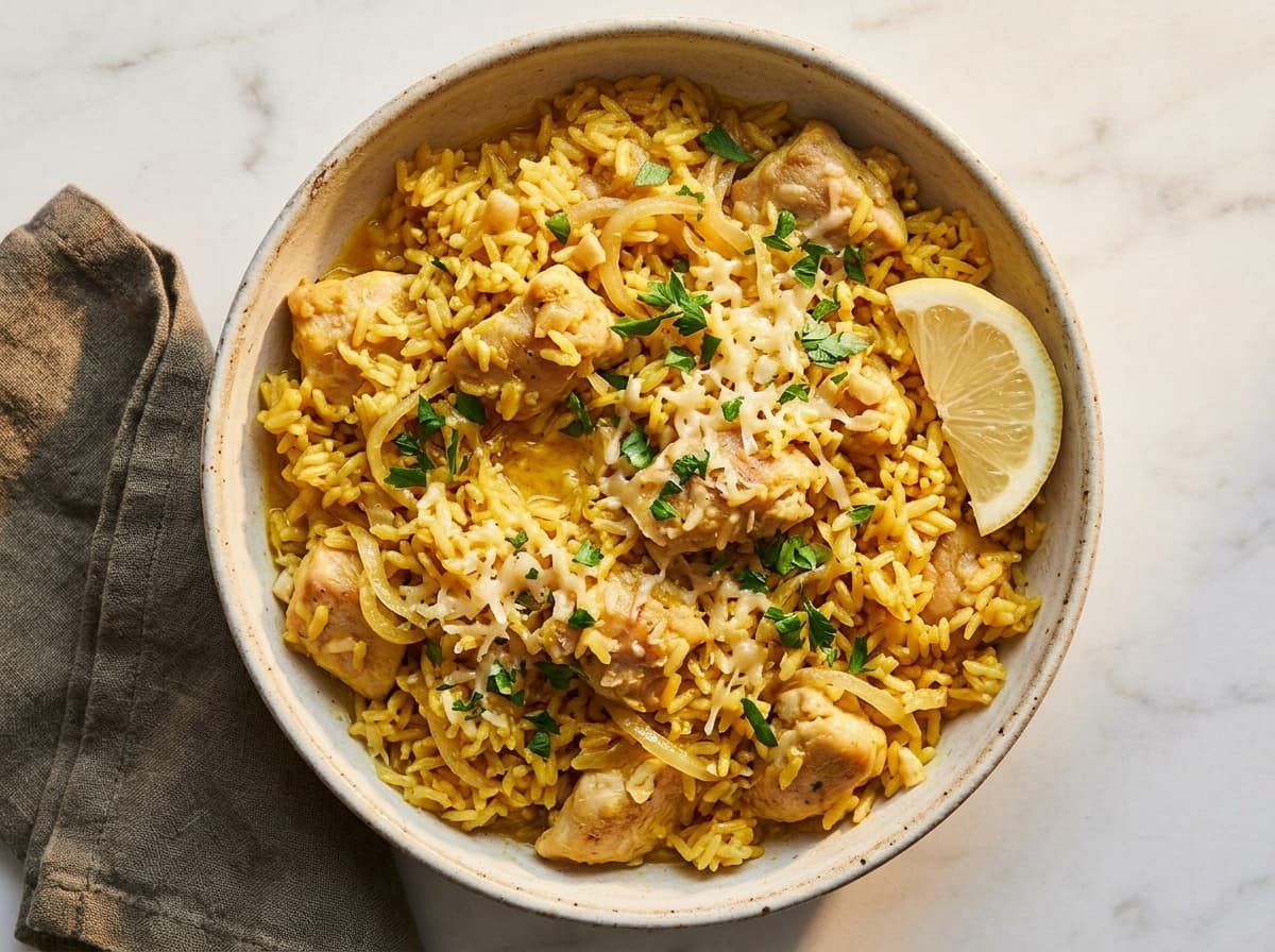 Saffron Chicken & Rice - italian dinner recipe