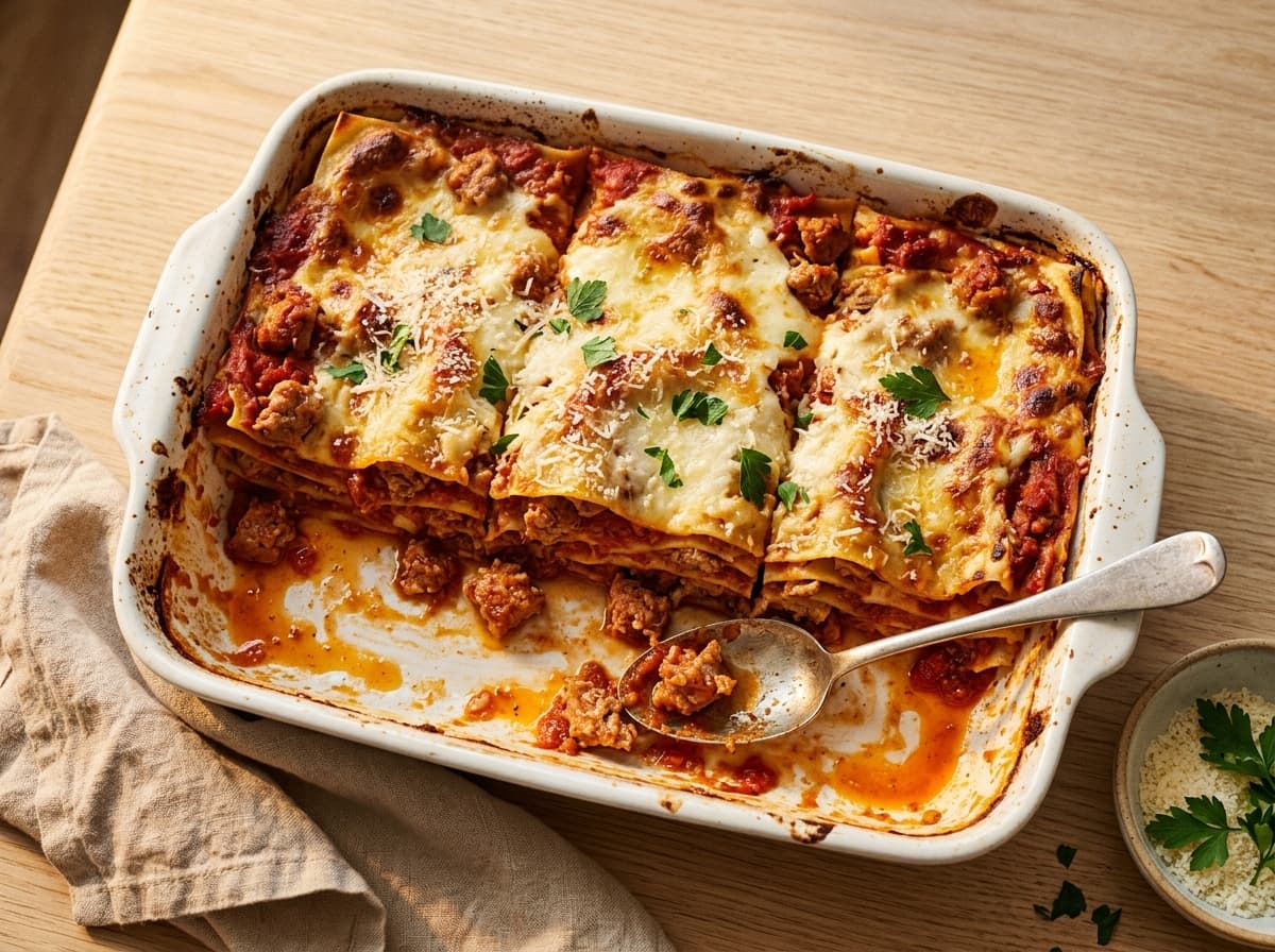 Sausage Ragu Lasagne