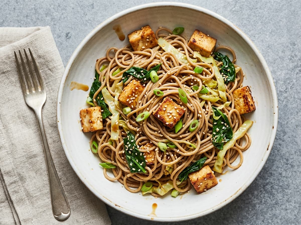 Sesame Tofu Noodles - chinese dinner recipe