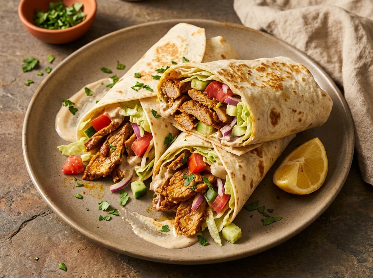 Shawarma Lamb Wraps - middle_eastern dinner recipe