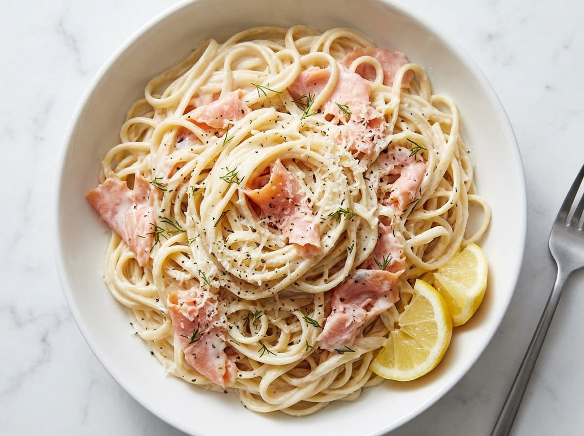 Smoked Salmon Cream Cheese Pasta