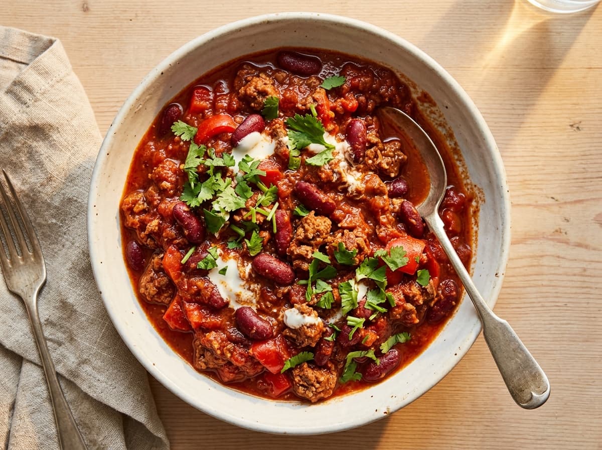 Smoky Beef Chilli - american dinner recipe