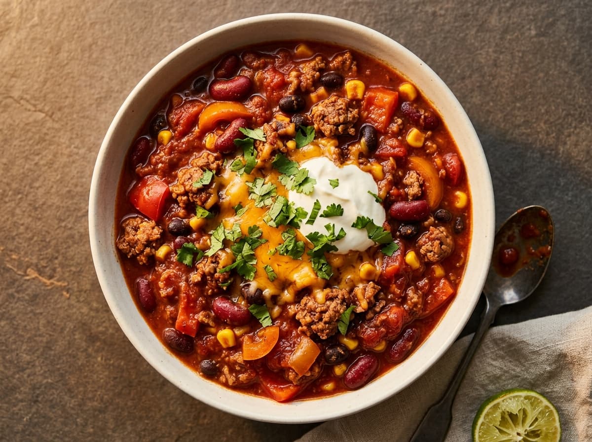 Smoky Chipotle Beef Chilli - mexican dinner recipe