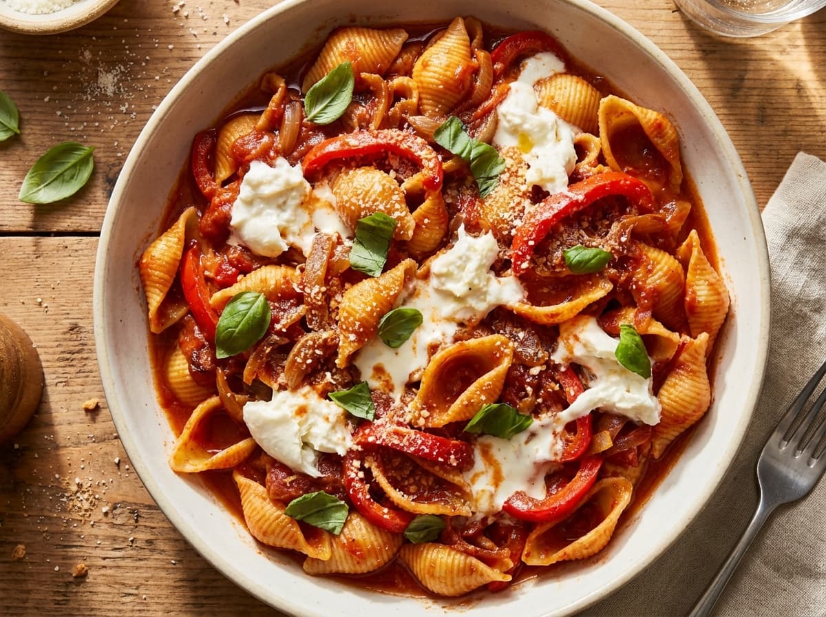 Smoky Conchiglie & Burrata - italian dinner recipe