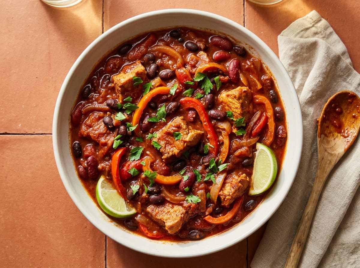 Smoky Pork & Bean Stew - mexican dinner recipe