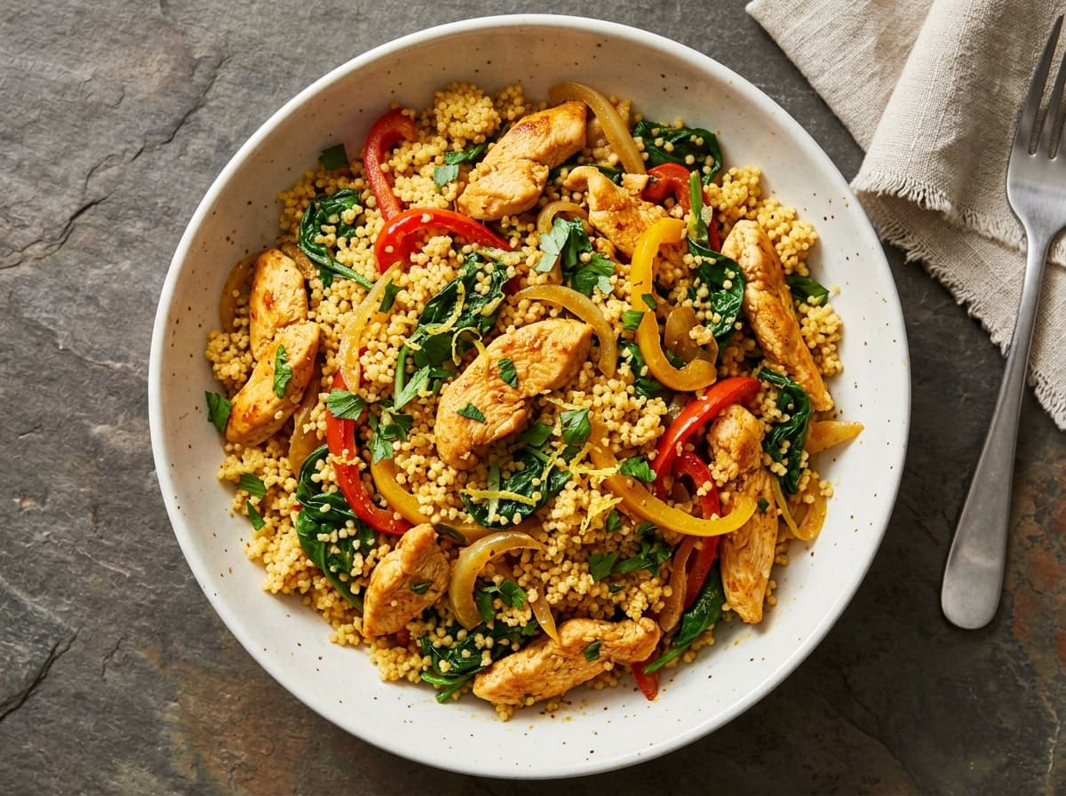 Spiced Chicken & Couscous - middle_eastern dinner recipe