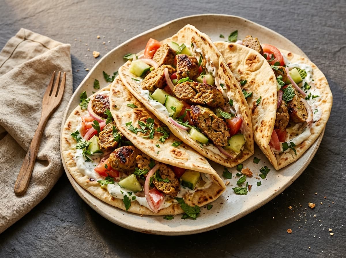 Spiced Lamb Kofta Flatbreads - middle_eastern dinner recipe
