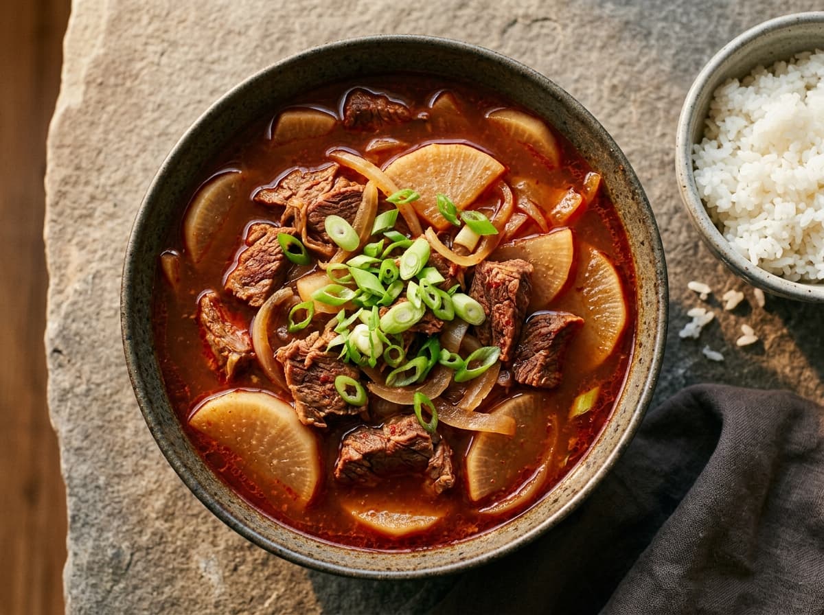 Spicy Beef & Radish Soup