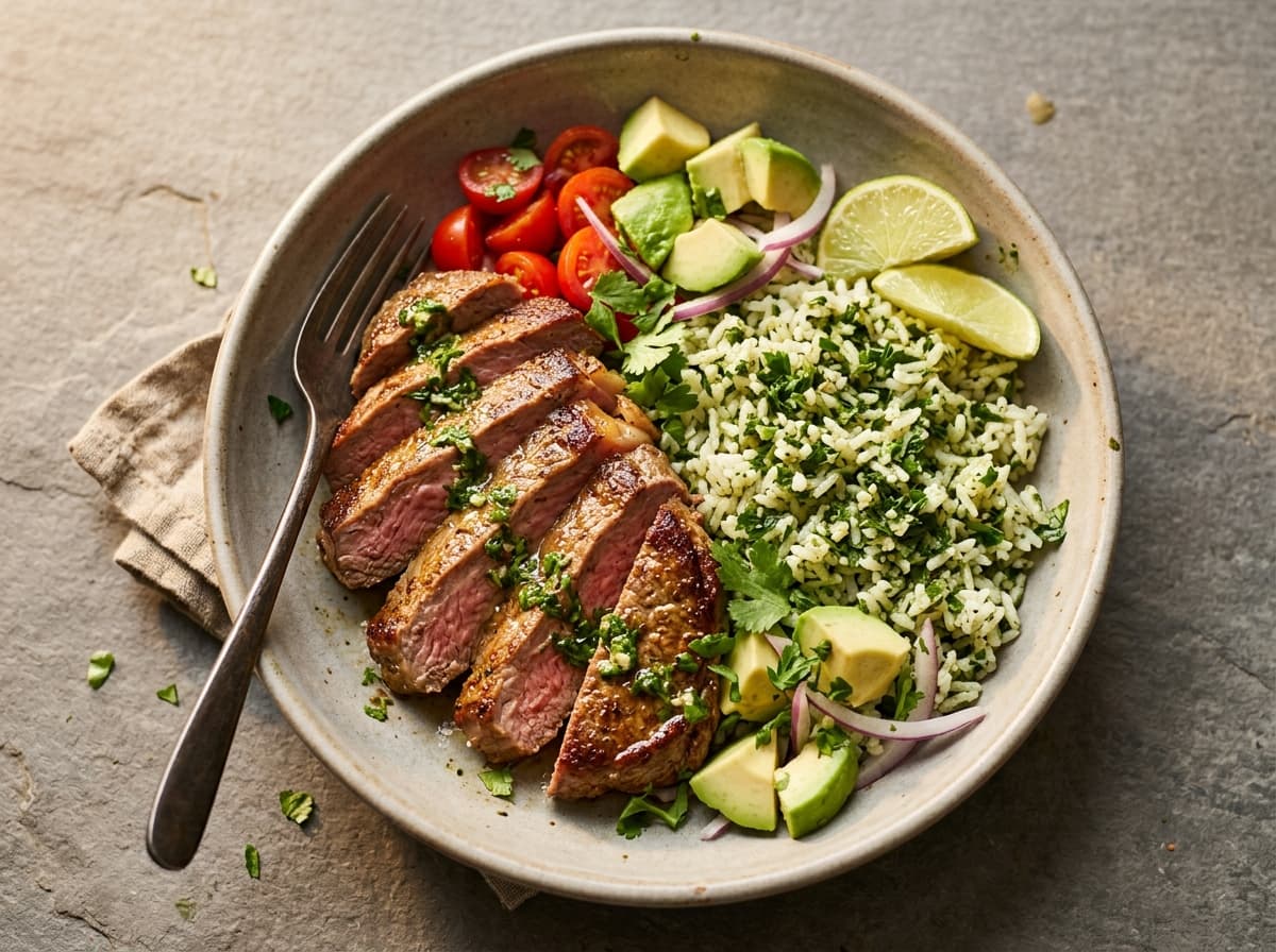 Steak & Chimichurri Rice Bowl - other dinner recipe