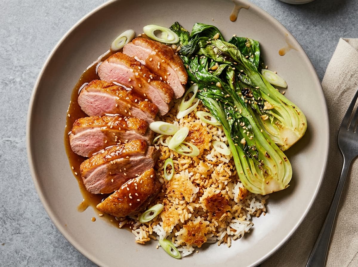 Sticky Duck & Crispy Rice