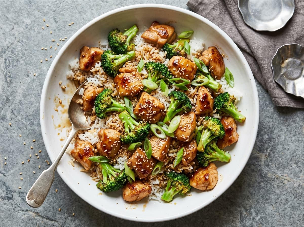 Sticky Soy Chicken & Broccoli - chinese dinner recipe