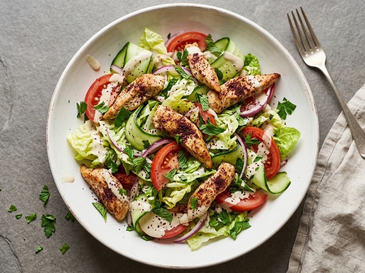 Sumac Chicken Salad - middle_eastern dinner recipe