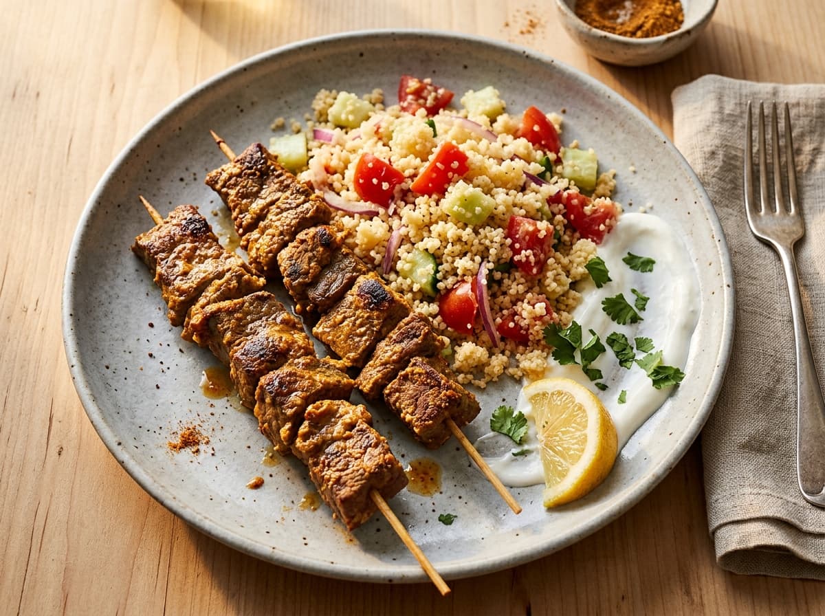 Suya Beef Skewers & Couscous - other dinner recipe