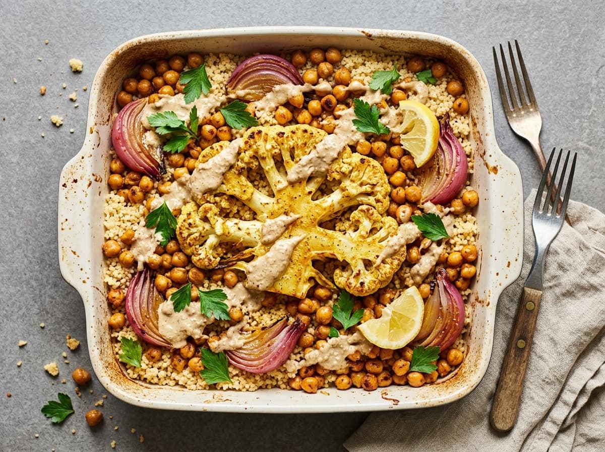 Tahini Cauliflower & Chickpeas