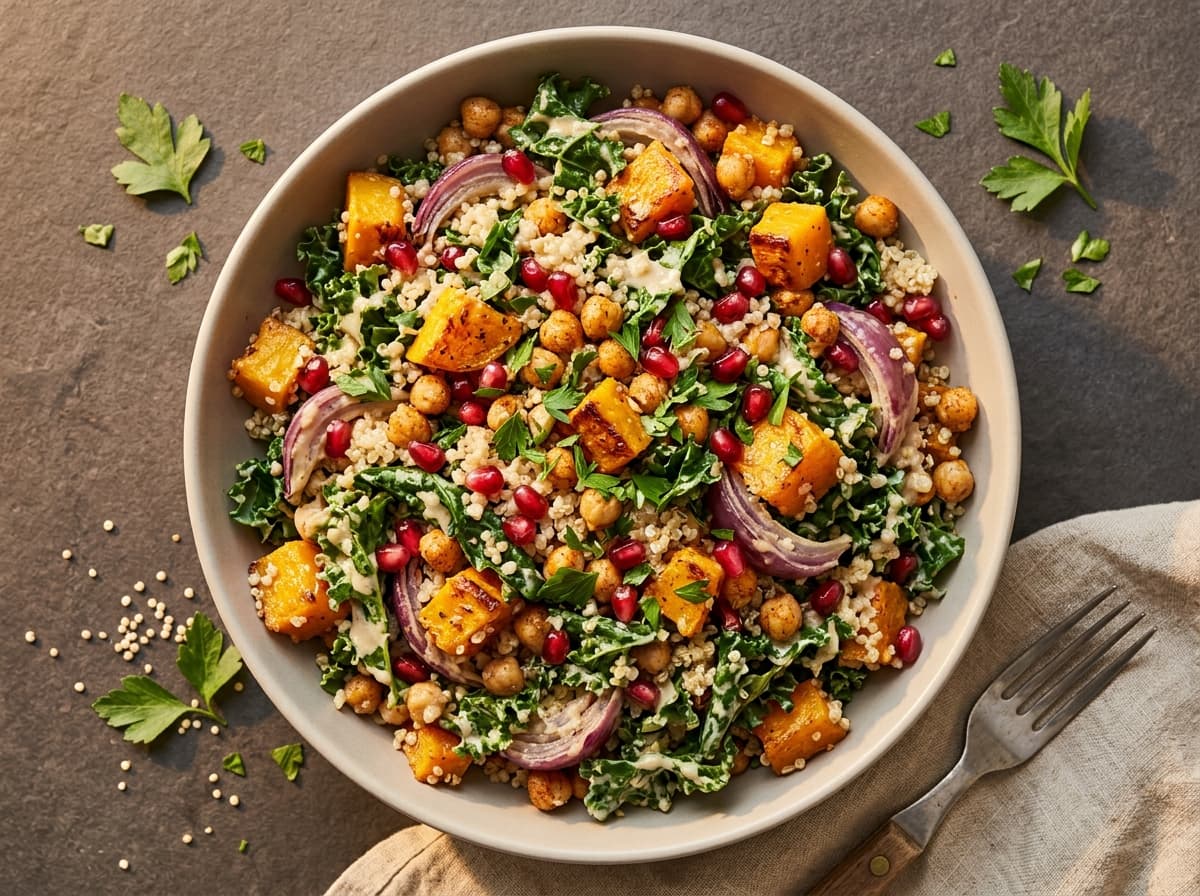 Tahini Squash & Quinoa Salad
