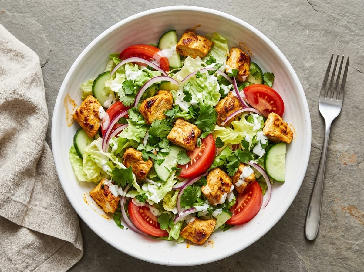 Tandoori Chicken Salad - indian dinner recipe