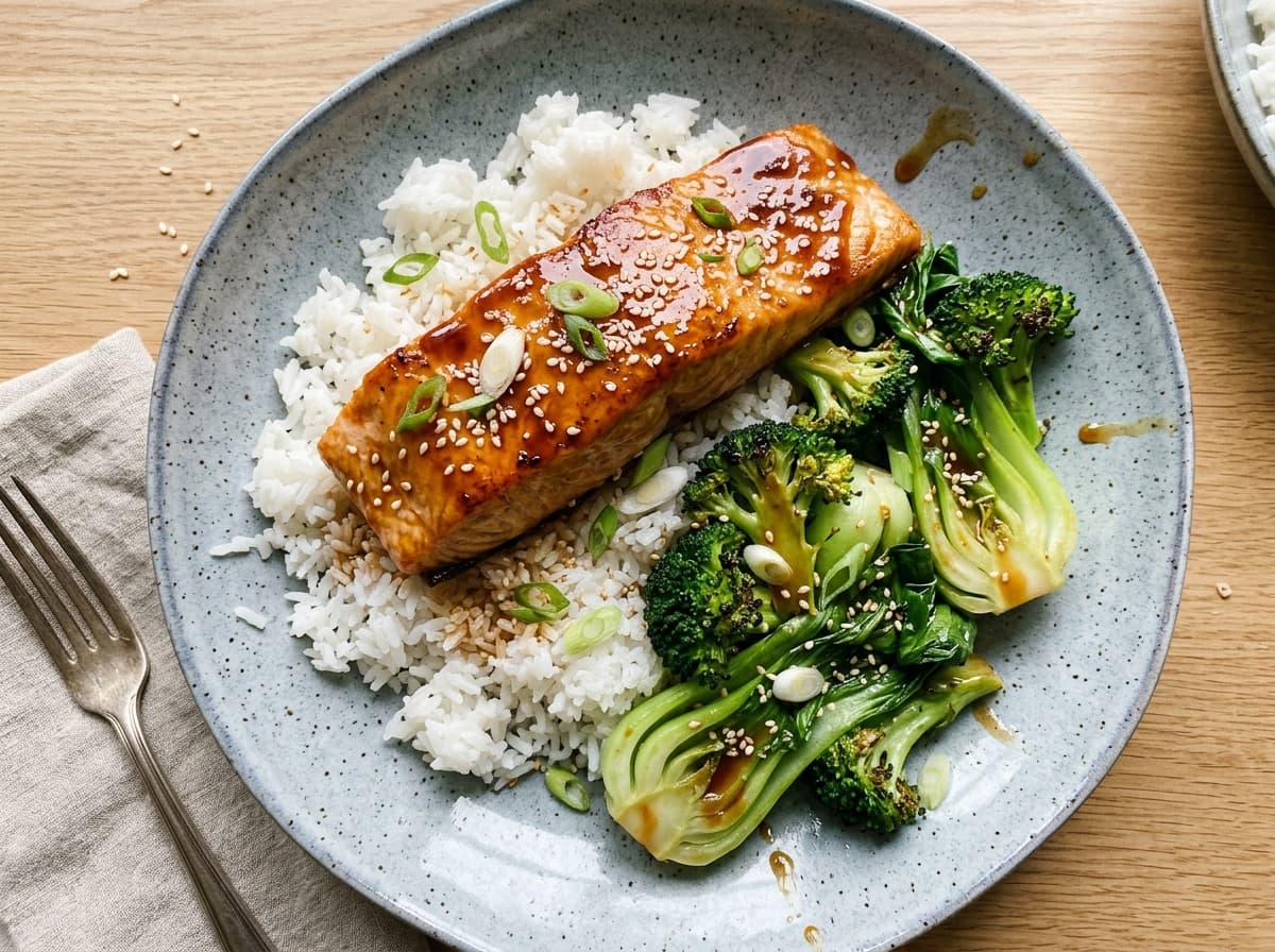 Teriyaki Salmon & Rice