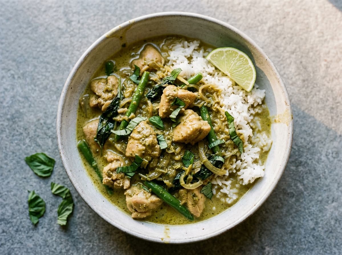 Thai Green Chicken Curry - thai dinner recipe